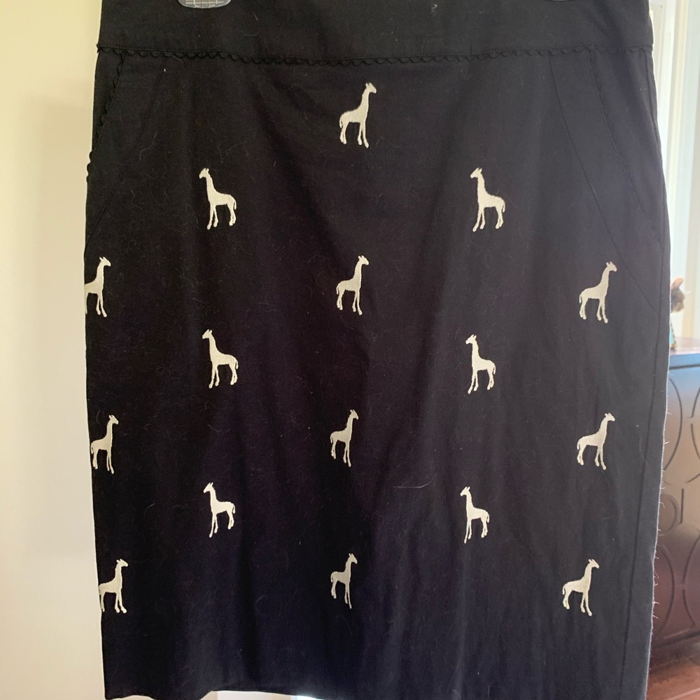 Anthropologie Leifnotes Giraffe Skirt